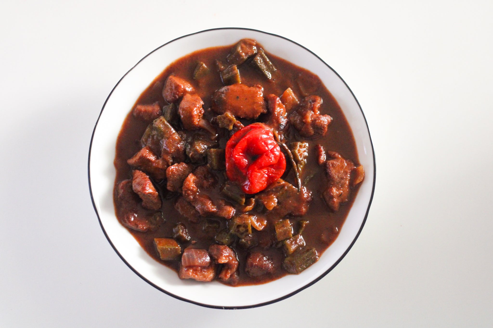 Dongo Dongo (Okra) Lammeintopf