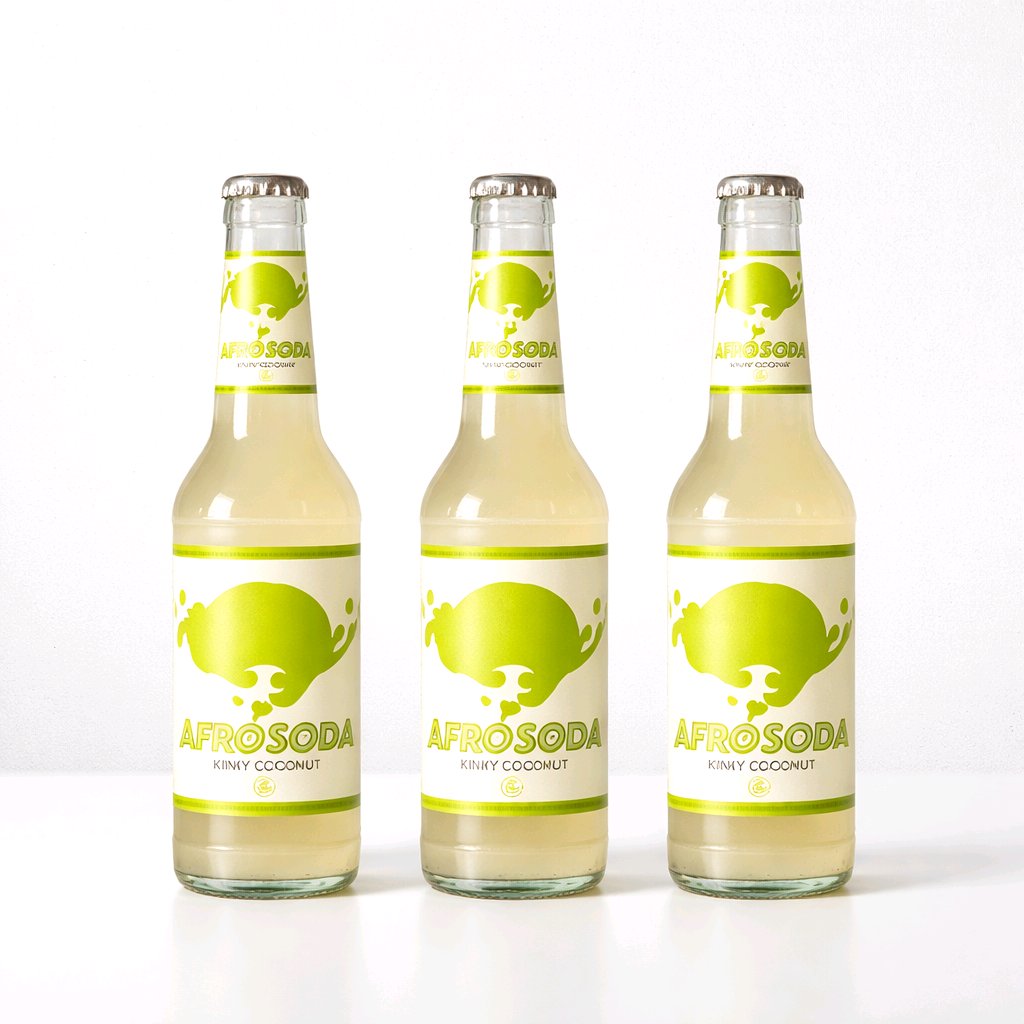 Afrosoda: 3 Fl. Kokosnuss. Hibiskus. Mango.