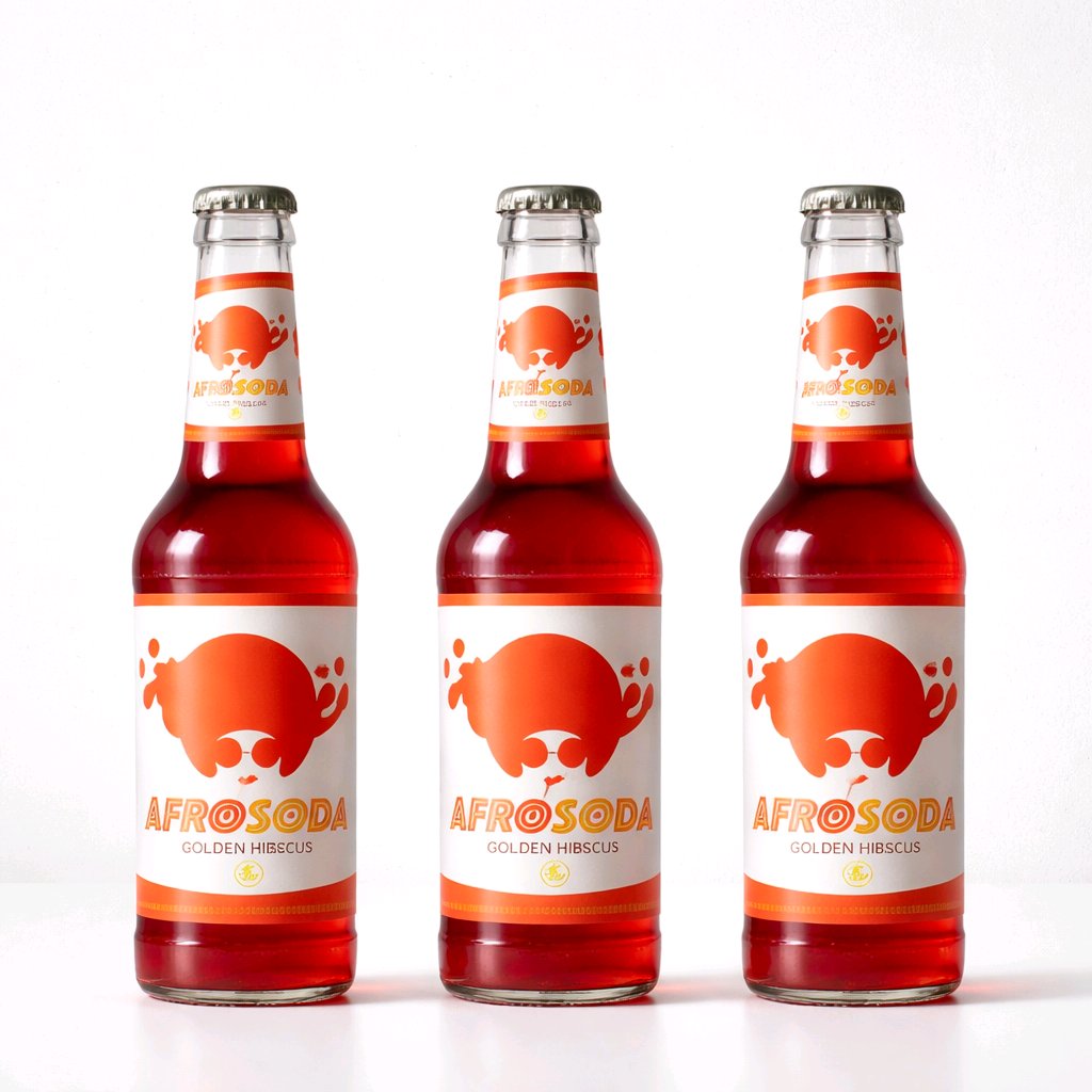 Afrosoda: 3 Fl. Kokosnuss. Hibiskus. Mango.
