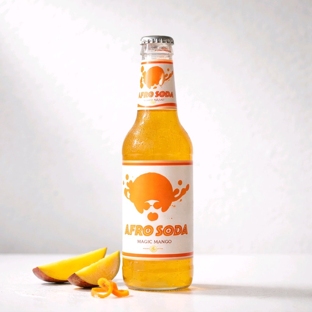 Afrosoda: 3 Fl. Kokosnuss. Hibiskus. Mango.