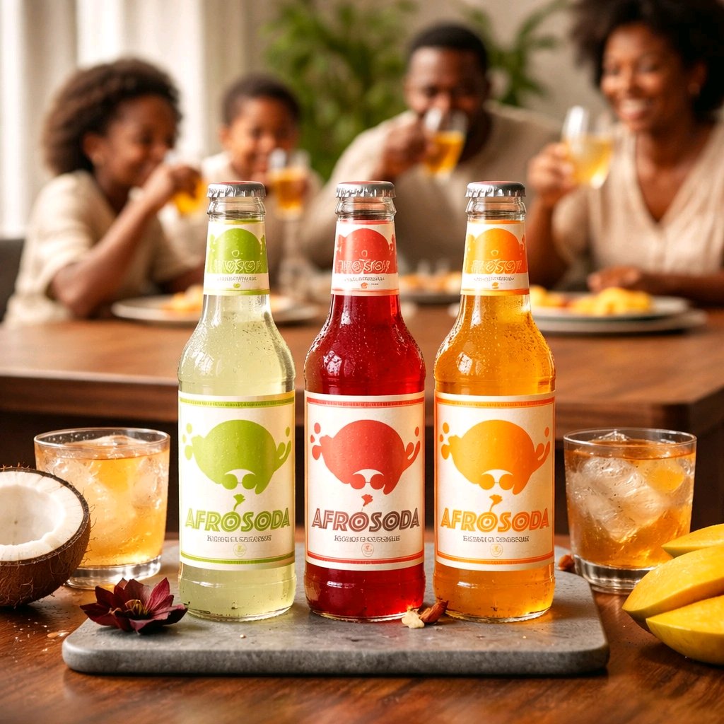 Afrosoda: 3 Fl. Kokosnuss. Hibiskus. Mango.